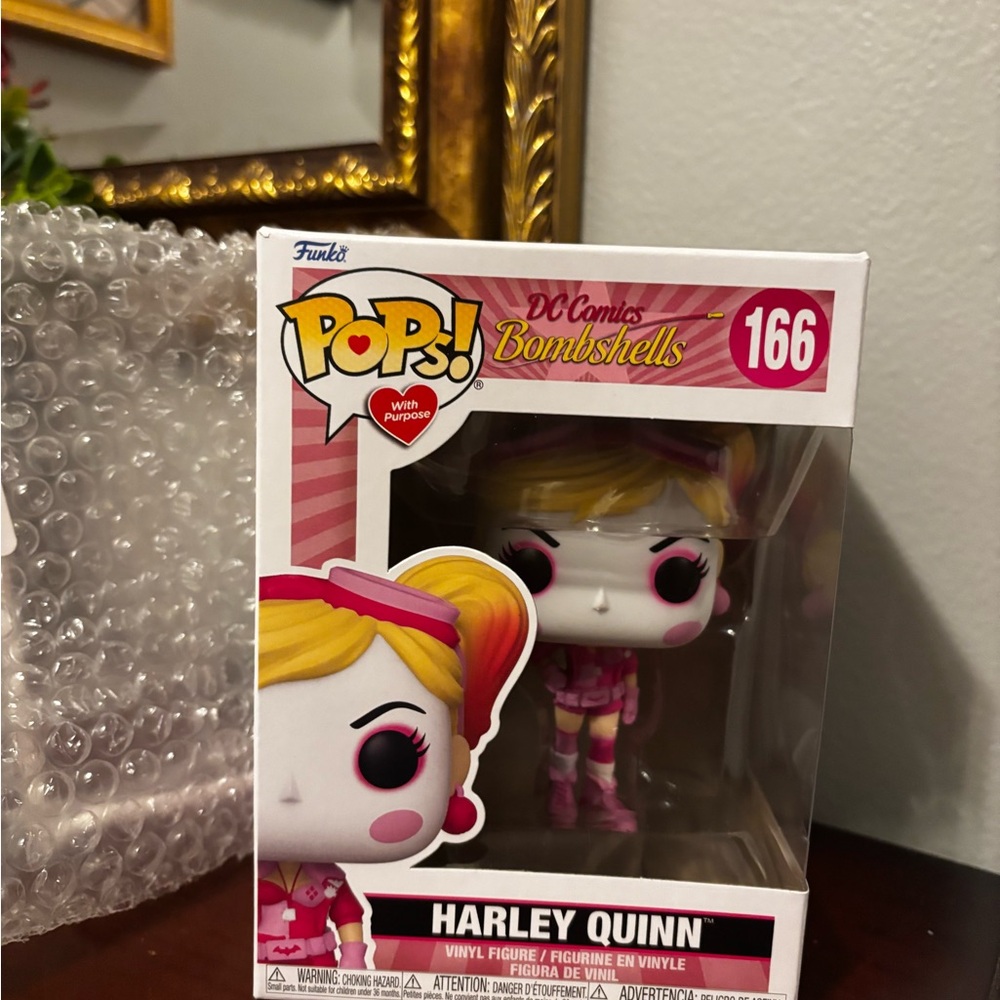 NIB Funko Pop! DC Comics Bombshells Harley Quinn Figure #166. October Pink BCRF